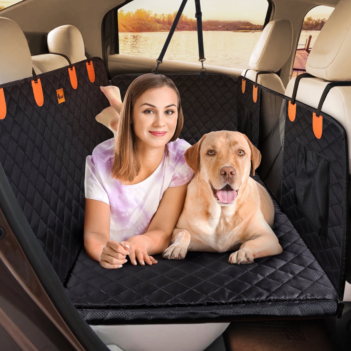 UCR Hard Bottom Dog Car Backseat Extender & Cover™