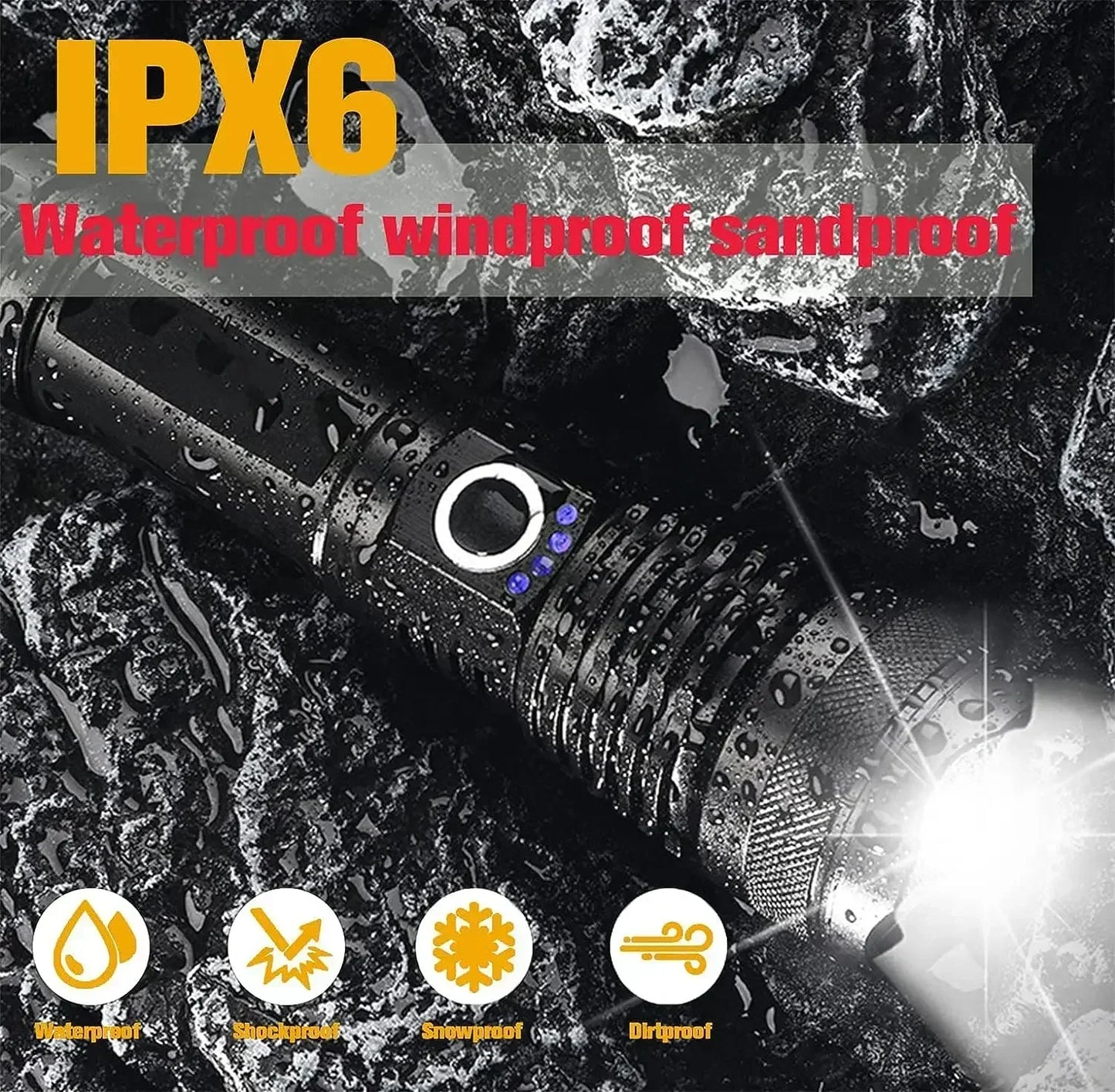 UCR Belgrade Led Rechargeable Tactical Flashlight