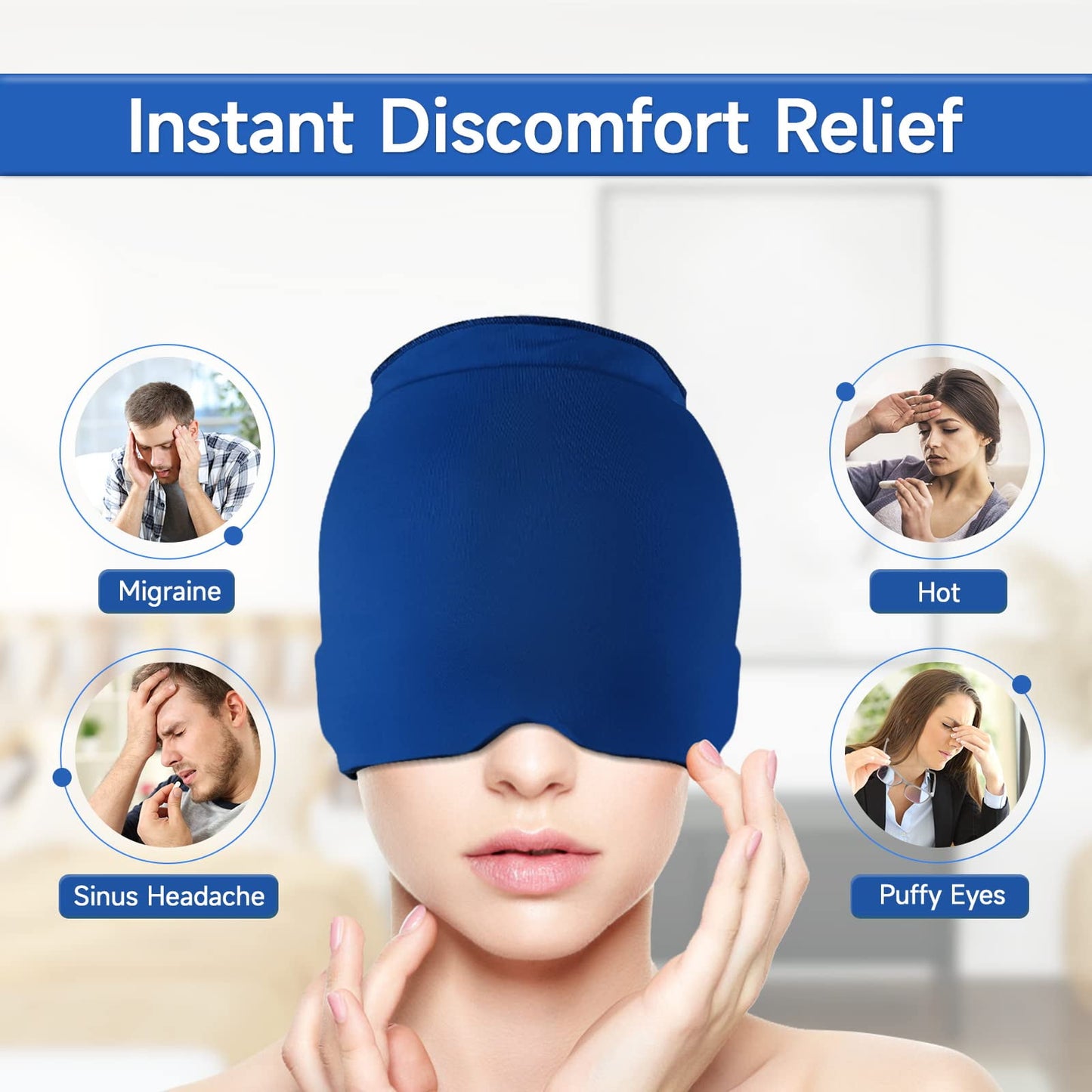 UCR Migraine Headache Relief Cap With Sleep Eye Mask™