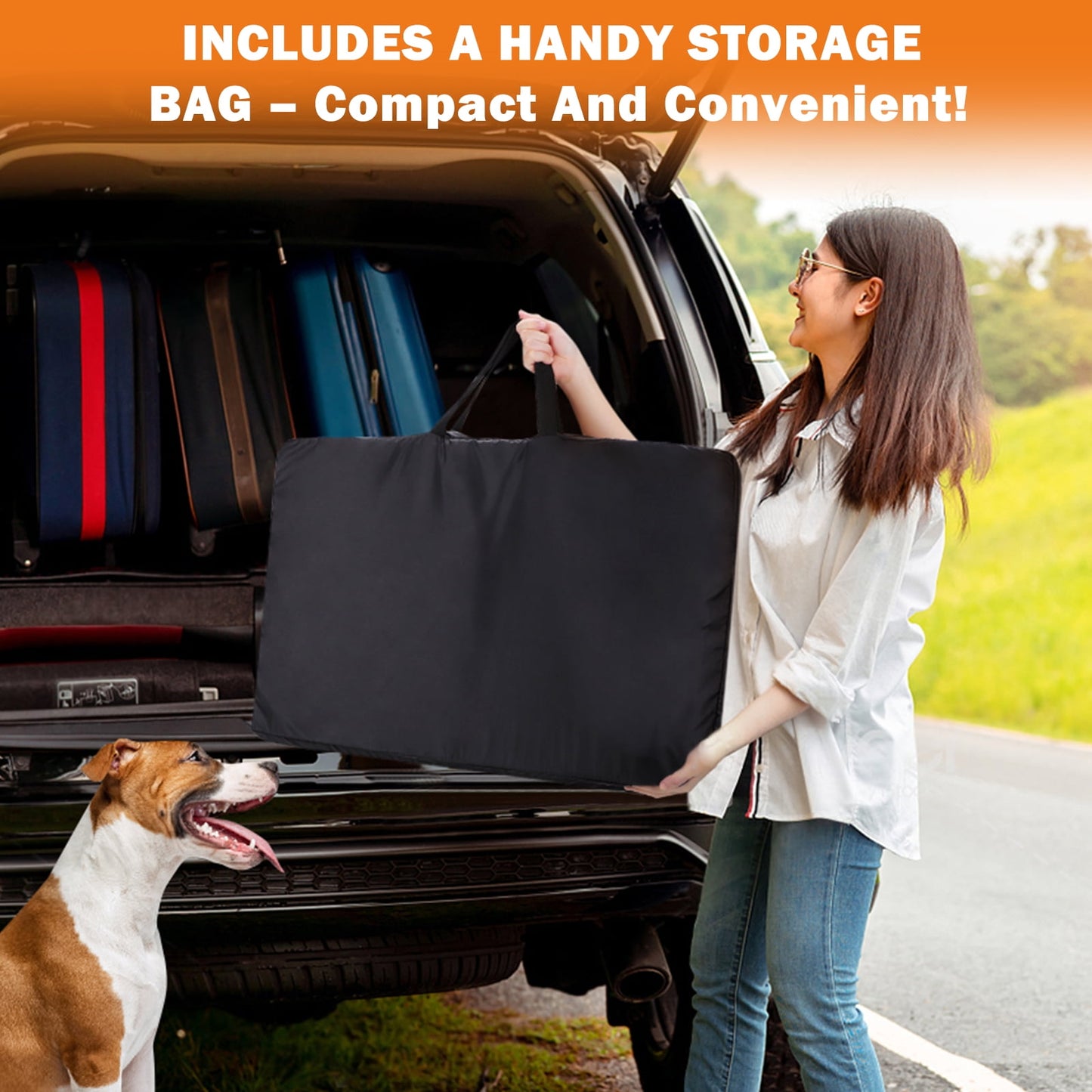 UCR Hard Bottom Dog Car Backseat Extender & Cover™