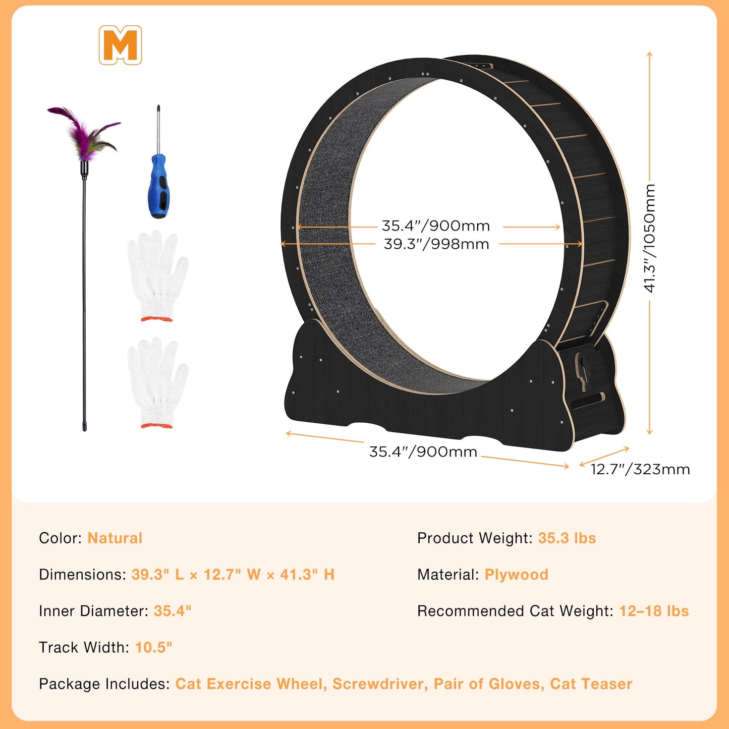 UCR Upgraded Cat Exercise Wheel™