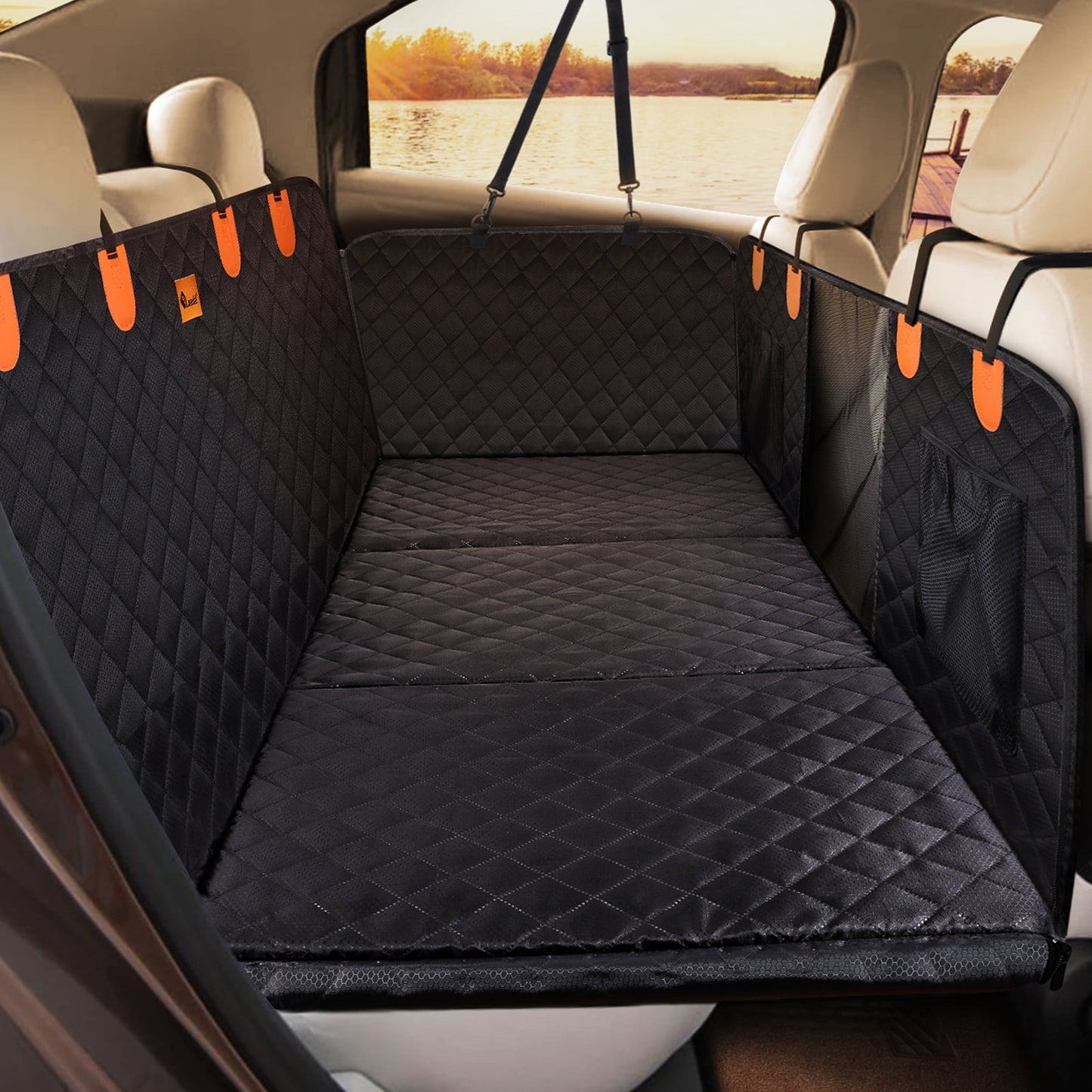 UCR Hard Bottom Dog Car Backseat Extender & Cover™