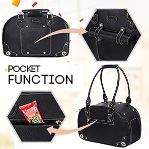 UCR Luxury Designer Tote Premium Leather Handbag Carriers For Small Pets™