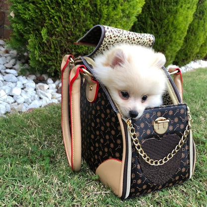 UCR Luxury Designer Tote Premium Leather Handbag Carriers For Small Pets™