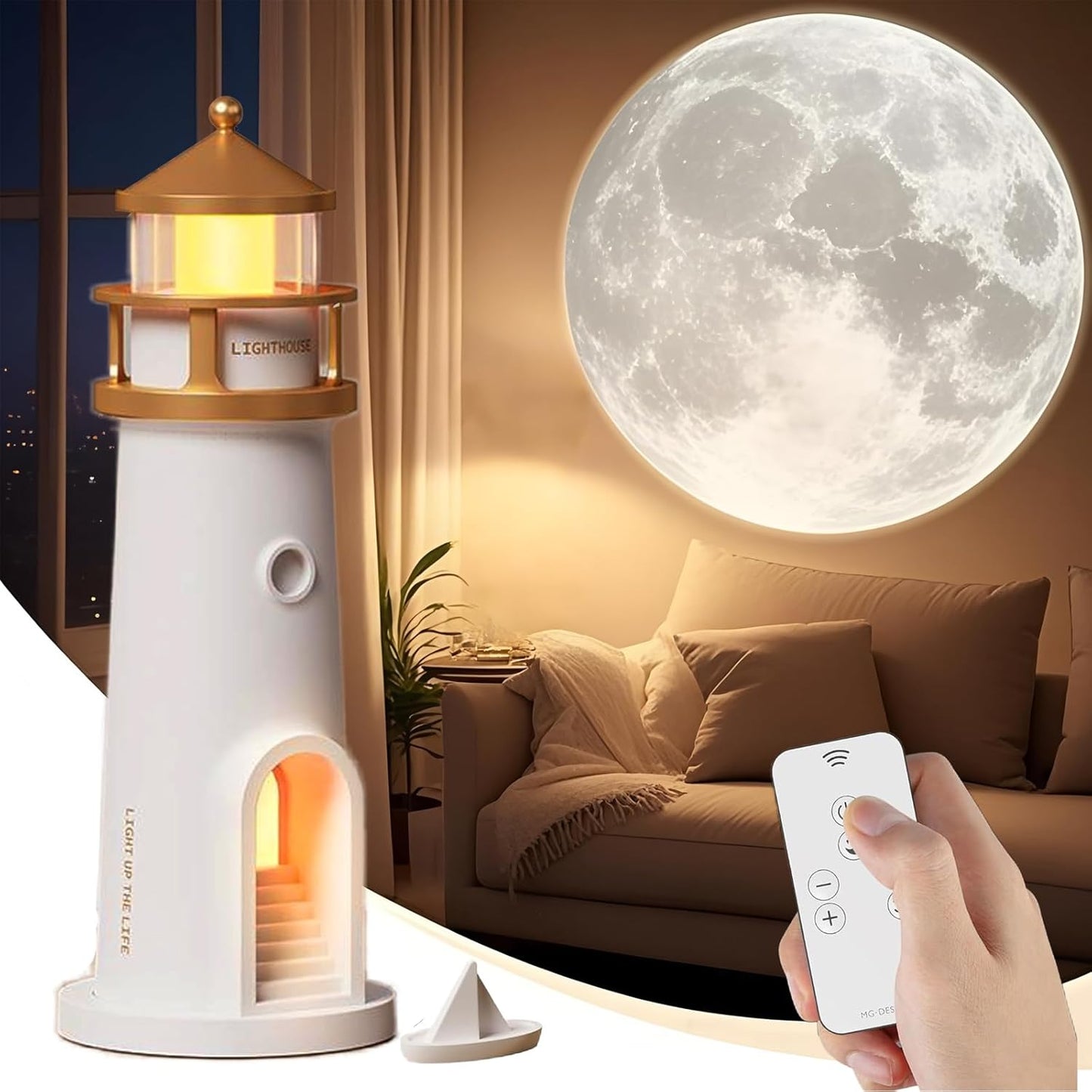 UCR 3D Moon Projector Lighthouse Lamp™ | Halloween 2025 Limited Edition