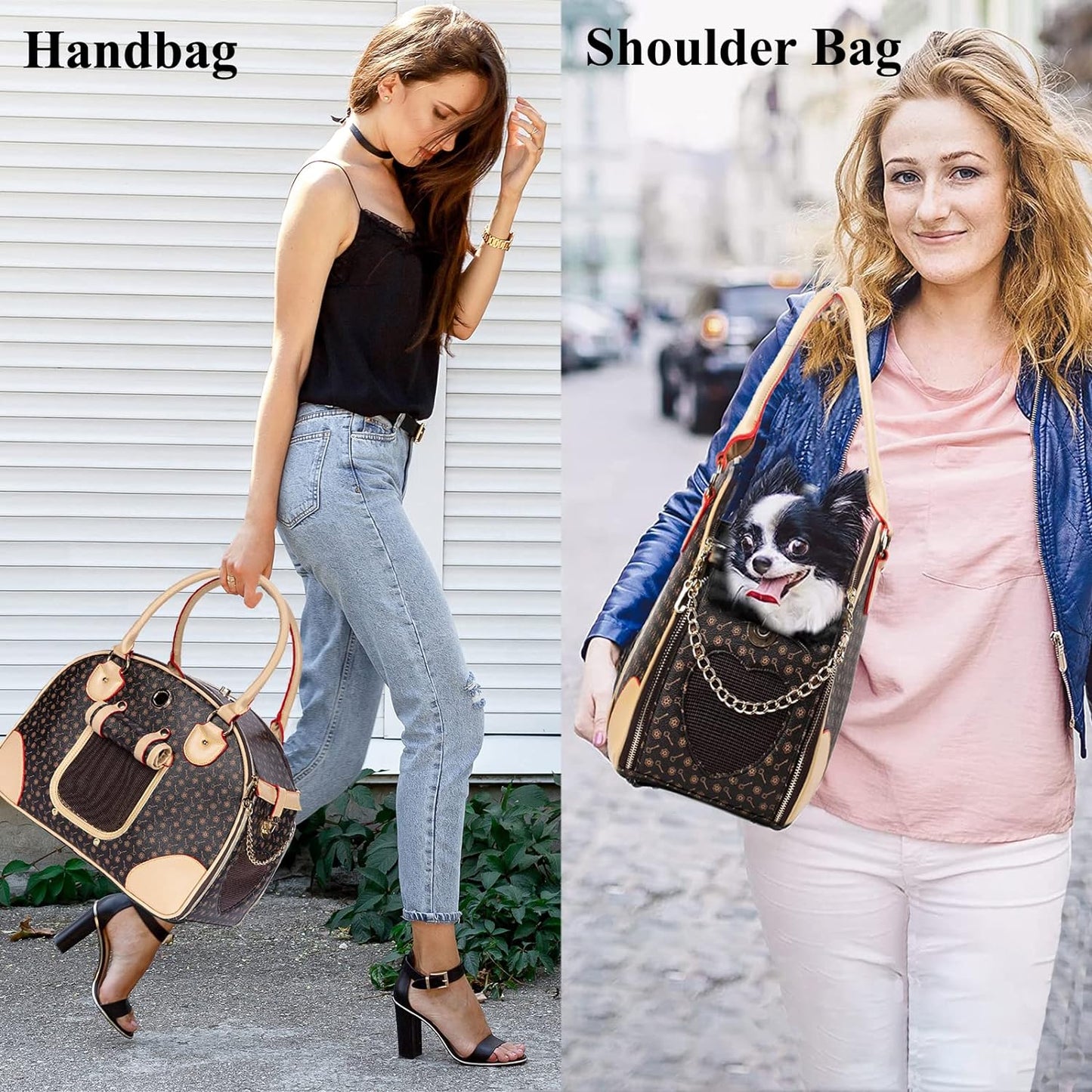 UCR Luxury Designer Tote Premium Leather Handbag Carriers For Small Pets™