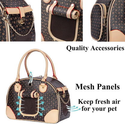 UCR Luxury Designer Tote Premium Leather Handbag Carriers For Small Pets™