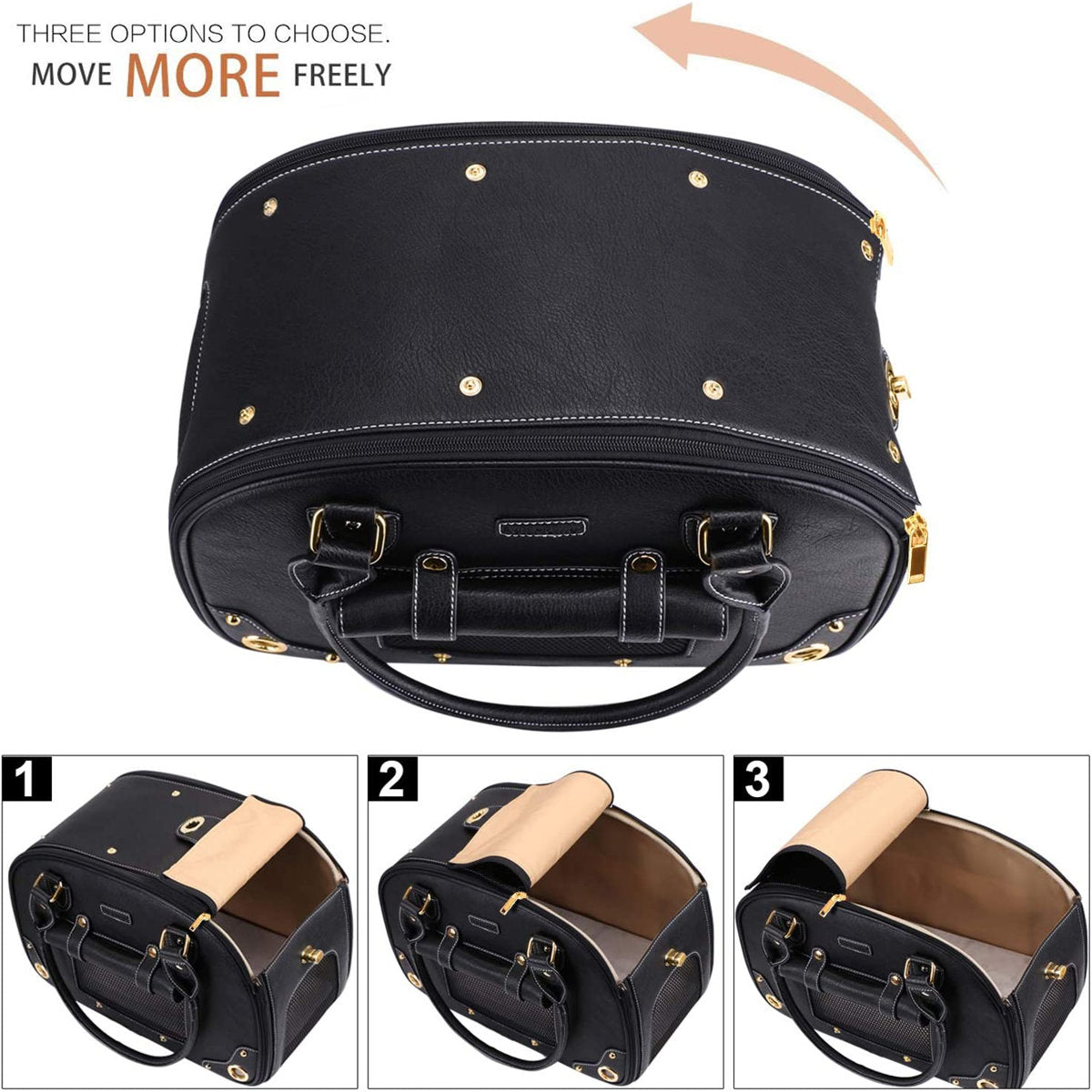 UCR Luxury Designer Tote Premium Leather Handbag Carriers For Small Pets™