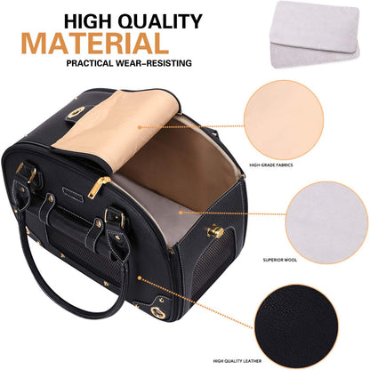 UCR Luxury Designer Tote Premium Leather Handbag Carriers For Small Pets™