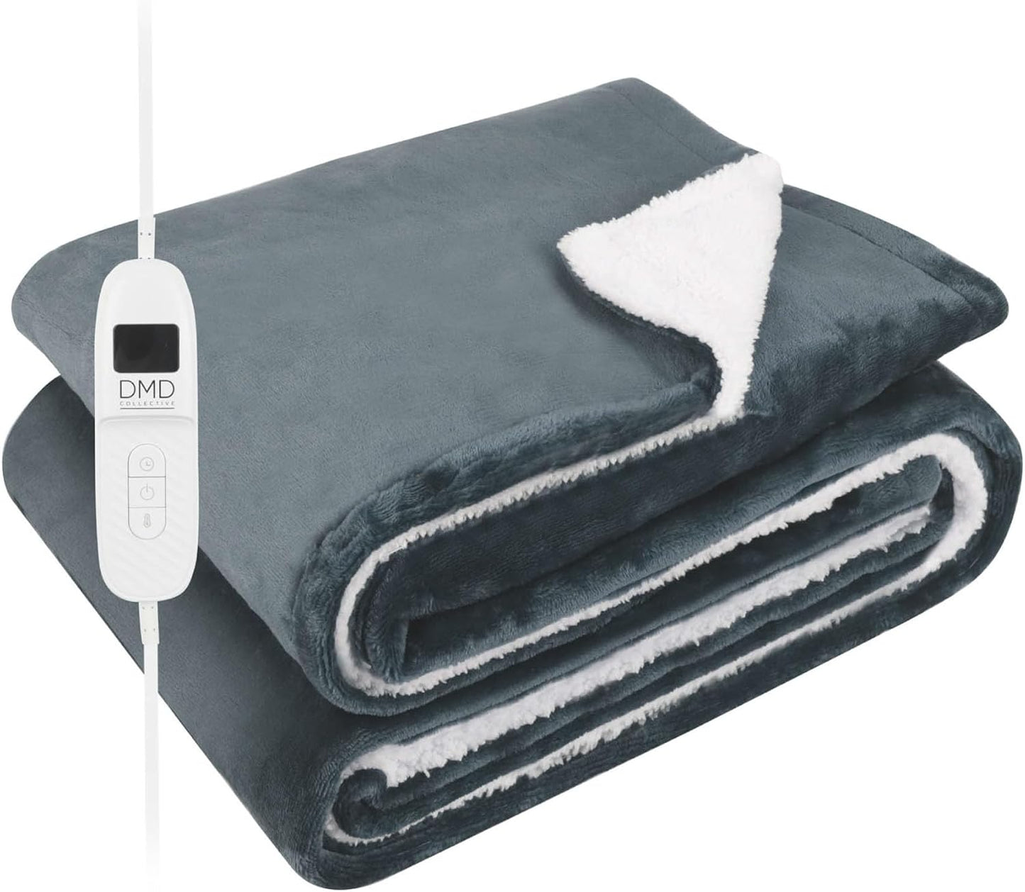 UCR Soft Sherpa Fleece Electric Heated Blanket