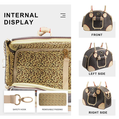 UCR Luxury Designer Tote Premium Leather Handbag Carriers For Small Pets™