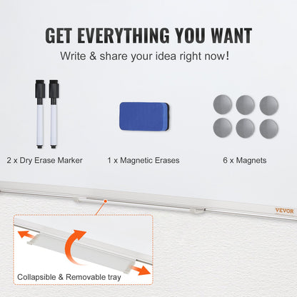 UCR Magnetic Whiteboard 24 x 18 Inches