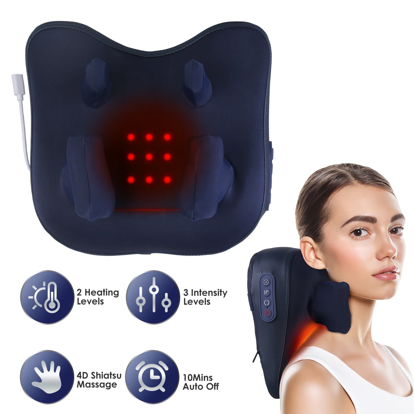 UCR New Pillow Neck & Shoulder Massager with Heat™