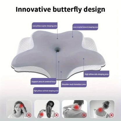 UCR Octopus Cervical Butterfly Pillow