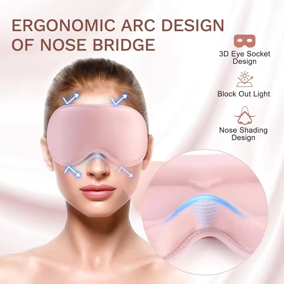 UCR 3D Deep Contoured 100% Light Blocking Sleep Eye Mask™