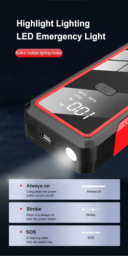 UCR EAFC 2000A Car Battery Jump Starter and Booster