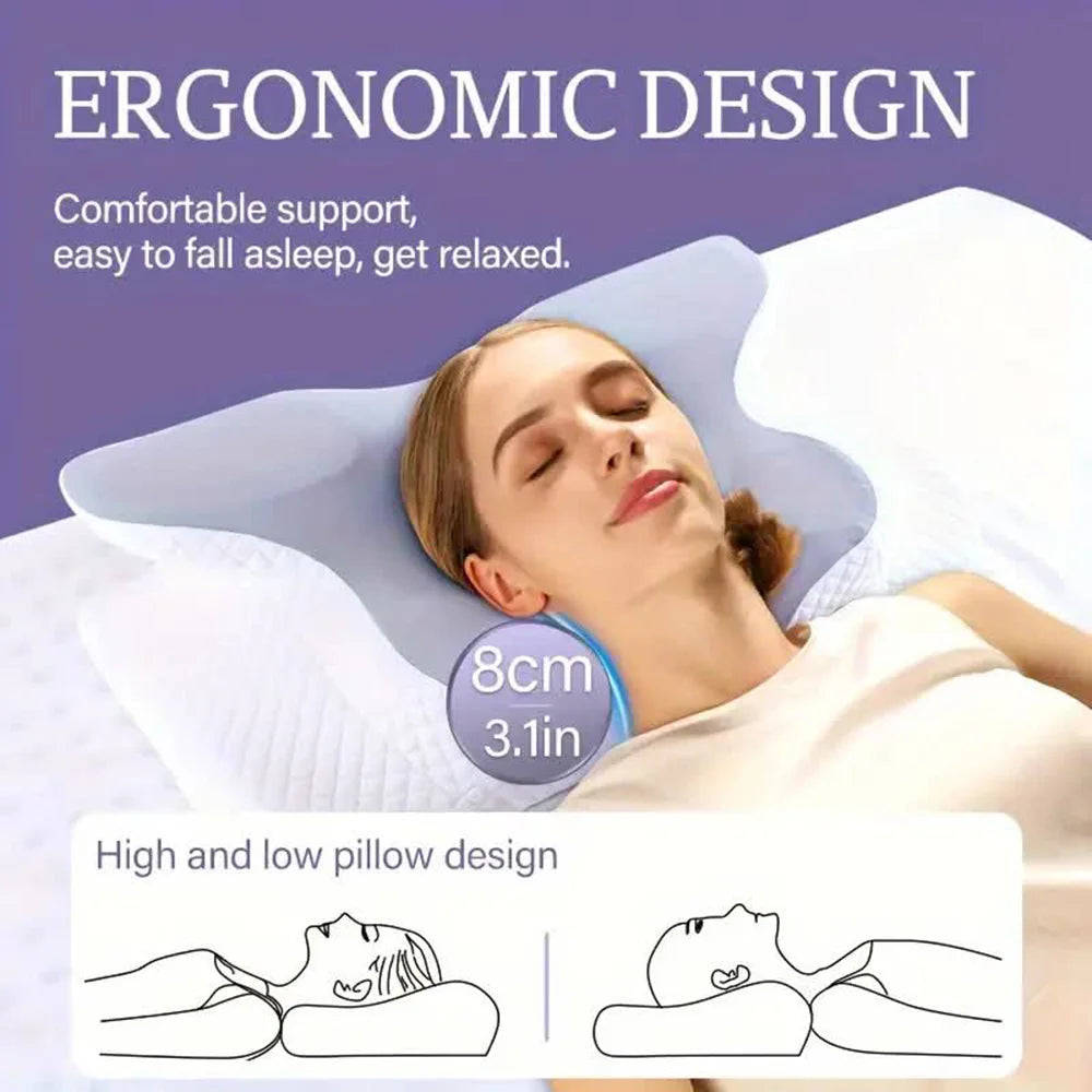 UCR Octopus Cervical Butterfly Pillow