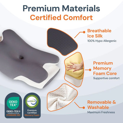 UCR Octopus Cervical Butterfly Pillow
