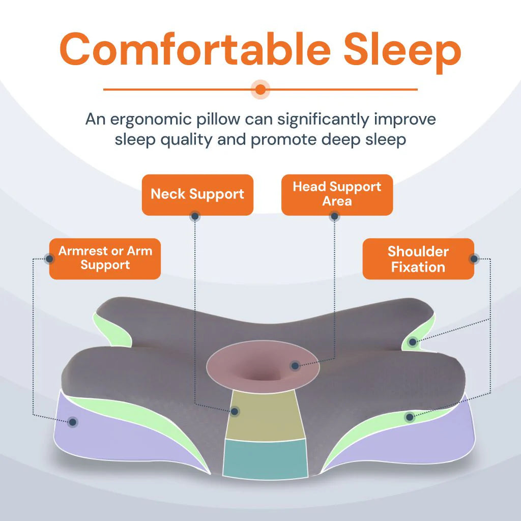 UCR Octopus Cervical Butterfly Pillow