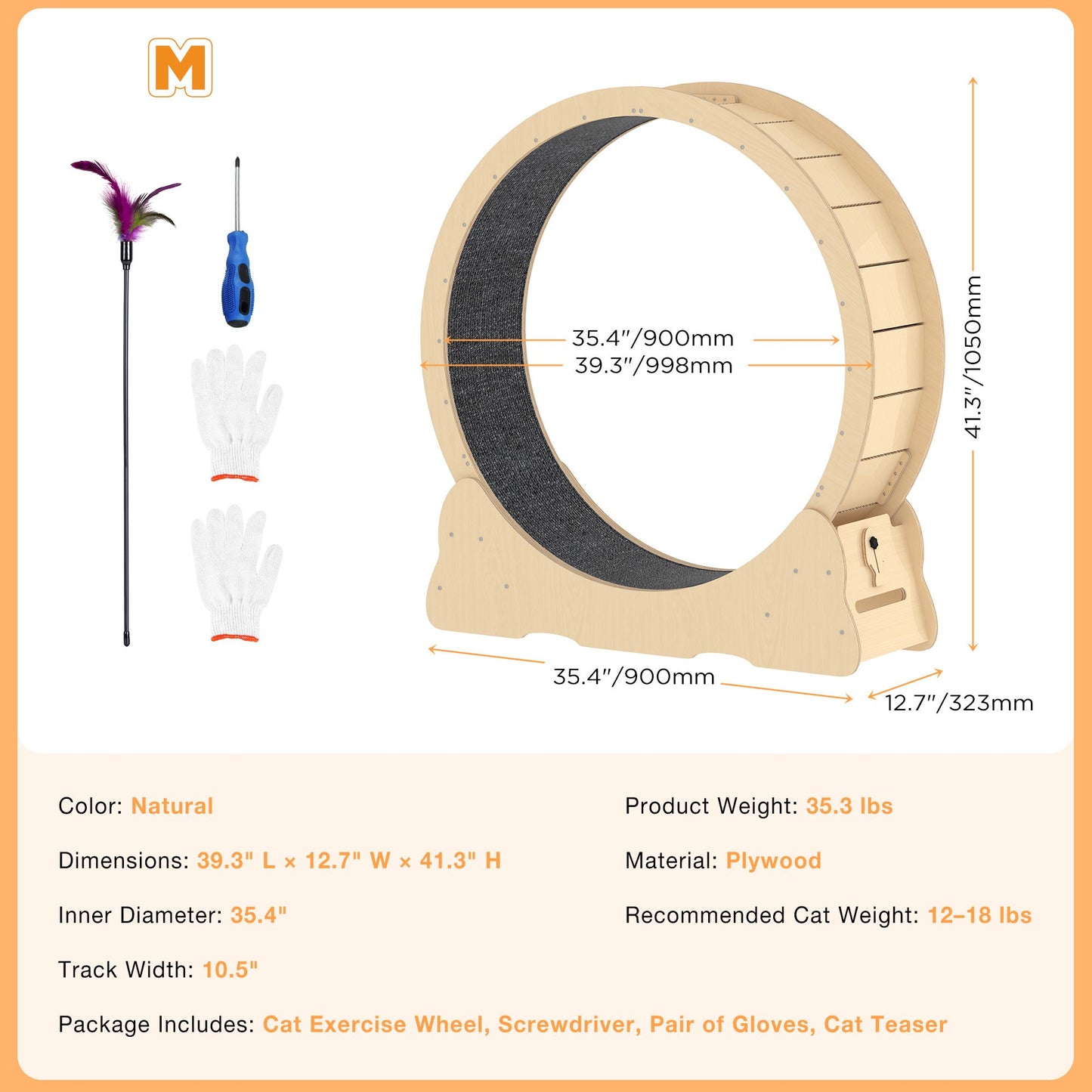 UCR Upgraded Cat Exercise Wheel™
